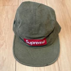 新品 Supreme Washed Canvas Camp Cap オリーブ - メルカリ