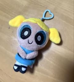 파워퍼프걸스 버블스 봉제인형 키링 키홀더