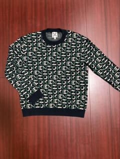 KENZO 総柄 ロゴ クルーネック ニット セーターのサムネイル