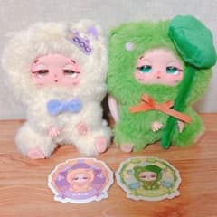 babythree sleepy DouDou ぬいぐるみ 熊 子猫 ねむねむ - メルカリ