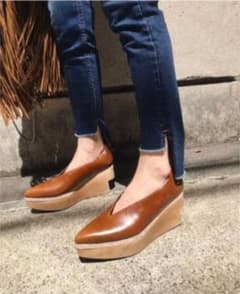 【Ameri VINTAGE】WOOD PLATFORM PUMPSのサムネイル