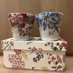 【美濃焼】花柄 フリーカップ 2個セット - 4