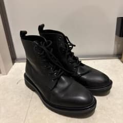 ※値下げ中【25cm】メンズ レースアップブーツ ブラックのサムネイル