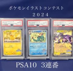 psa10】イラストコンテスト2024ピカチュウ オーダイル ストリンダーex