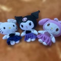 ハローキティ・マイメロディ・シナモロール 弓道コス　ぬいぐるみセット　サンリオのサムネイル