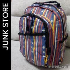 JUNK STORE キッズ リュック 星柄 ストライプのサムネイル