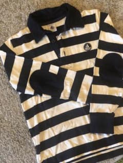 フランス子供服【petit bateau】 男児128cm長袖ポロシャツのサムネイル