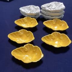 黄交チ葉型小猪口　10客　　新品未使用　　　前菜の器　　珍味入れ 黄交チ葉型小猪口 10客 新品未使用 前菜の器 珍味入れ - メルカリ