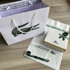 ラコステ ショッパー ラッピング袋 プレゼントボックス LACOSTE 4点