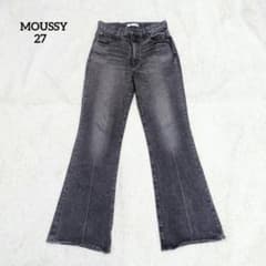 MOUSSY　マウジー　MVS BLACK FLARE　フレアデニム　黒　27