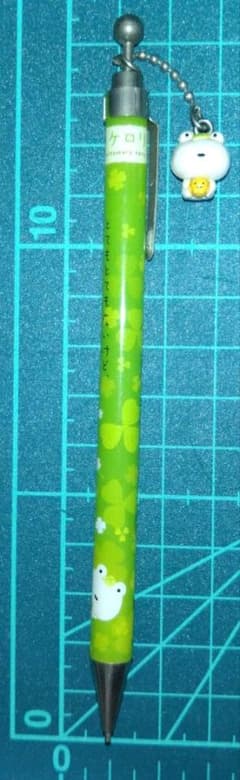 【当時物】次の日ケロリ シャープペン マスコット付き 平成レトロ　サンエックスのサムネイル