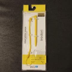 【新品.未使用】タッチペンリーシュ　Wii U　イエロー　任天堂のサムネイル