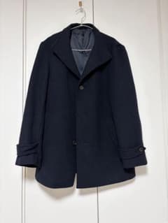 COMME CA MEN ネイビーコート L - メルカリ