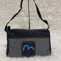 EVISU ジーンズ　デニム　ショルダーバッグ　トートバッグ　青のサムネイル