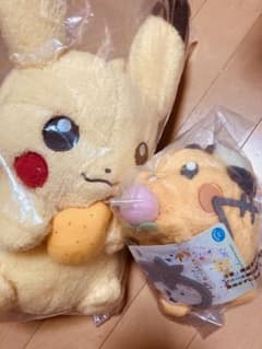 이치 반 쿠지 봉제 인형 피카츄 & 데덴네