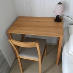 無印良品　パイン材折りたたみデスクのサムネイル