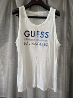GUESS ロゴ入り タンクトップ Lサイズ ホワイトのサムネイル