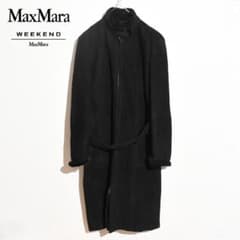 WEEKEND MAXMARA/マックスマーラ】ブラックロングコート - メルカリ