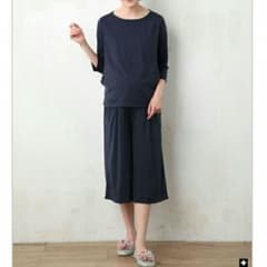 ☆お値下げ【エンジェリーベ】授乳口付 7分袖トップス＆ガウチョセットのサムネイル