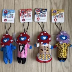 【4個】 のびミャクミャク　ミャクミャーク　マスコット　ストラップのサムネイル
