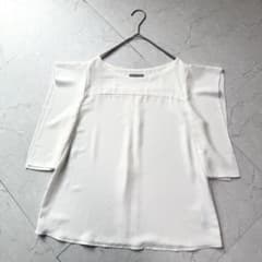 theory luxe DARA ブラウス とろみ 38 M ホワイト - メルカリ
