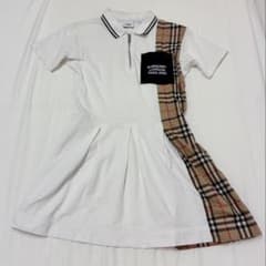 【BURBERRY】ノバチェックハーフジップワンピースのサムネイル