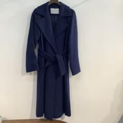 Max Mara マニュエラ ネイビーキャメル100％コート サイズ38 - メルカリ