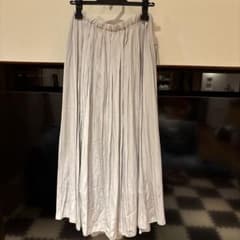 グレー フレアロングスカート 9号のサムネイル