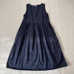 smock ノースリーブ ワンピース ネイビーのサムネイル