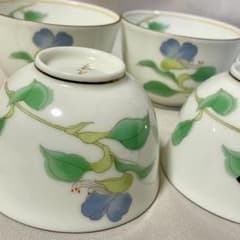 Thumbnail of 【新品】光峰窯 汲出揃 つゆくさ 湯呑み5客セット 磁器