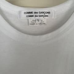 COMME des GARÇONS Tシャツ Lサイズ白　黒のサムネイル