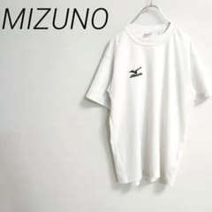 Mizuno White T-Shirt, Short Sleeve, Size S, Sportswear ☆3319