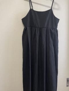 黒 ノースリーブ ロングワンピース 美品のサムネイル
