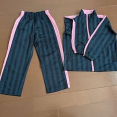 ジャージ上下セット 130サイズ ネイビー/ピンクのサムネイル