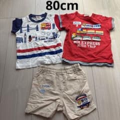 MIKI HOUSE Tシャツ 80cm 2枚とズボン3点セット - メルカリ