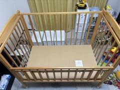 あ*ん様 木製ベビーベッド(茨城県石岡市引き取り限定)のサムネイル