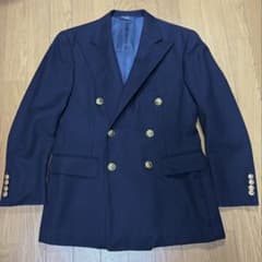 90s Polo by Ralph Lauren 金ボタン ダブルブレザー紺ブレ - メルカリ