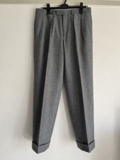 BERNARD ZINS ダークグレー 2プリーツ スラックス フランネル 続「BERNARD ZINS」21秋冬WEB予約スタートしておりました！｜ビームス