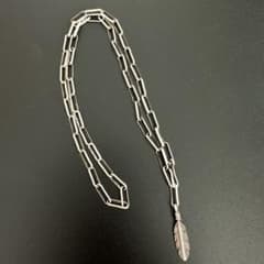 Navajo Harvey Mace 小豆チェーンネックレス フェザー付き Navajo Harvey Mace 小豆チェーンネックレス フェザー付き - メルカリ