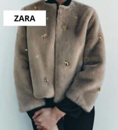 最終値下げ【即購入OK】ZARA フェイクファー ショートコート - メルカリ