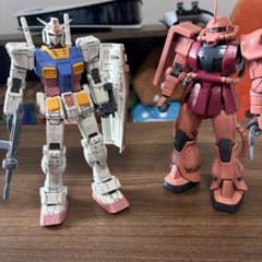 t*i様 MG ガンダム＆シャア専用ザク プラモデル 2体セットのサムネイル