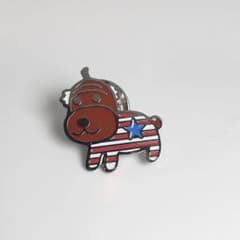 希少　サンエックス　アフロ犬　ブラザー犬　アメリカ　ピンズ　ピンバッジ 希少 サンエックス アフロ犬 ブラザー犬 アメリカ ピンズ ピンバッジ