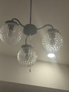 ダイコー DAIKO ガラスカバー3灯シャンデリア - メルカリ