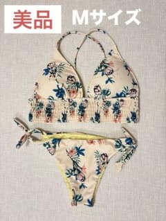 花柄 ビキニ ピンクベージュ イエローのサムネイル