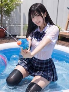 【S011】AI美女 画像 L版 写真プリント 生写真 作品 ポスター 制服のサムネイル
