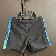 男の子用NSIスイミング水着 黒と青のデザイン140cmのサムネイル