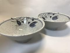 도자기 미카게 5.8 메밀 덮밥 일본 식기 덮밥 돈부리 2개 세트 도기