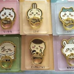 ★ちいかわ★最新★コンプリート★　スマホリング　ゴールド　★のサムネイル