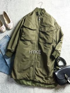 HYKE ハイク ミリタリーコート G-8 ウエップロングジャケット MA-1
