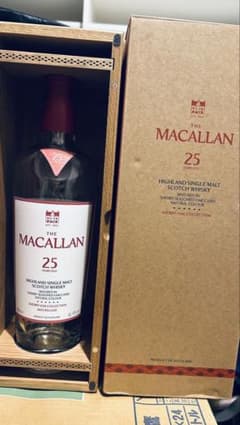 The Macallan 25 Years Old 空瓶 木箱付きのサムネイル